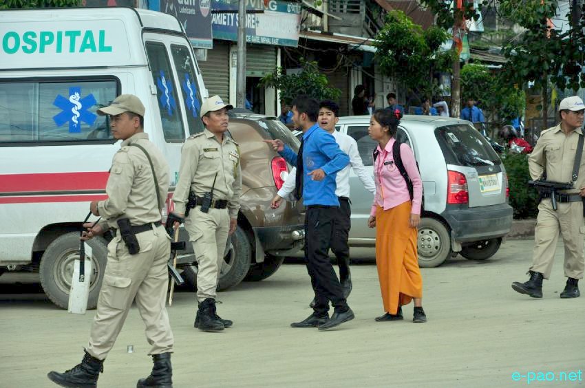 ILP : Students clash with Police Personel at Konung Mamang and Hapta :: July 26 2016