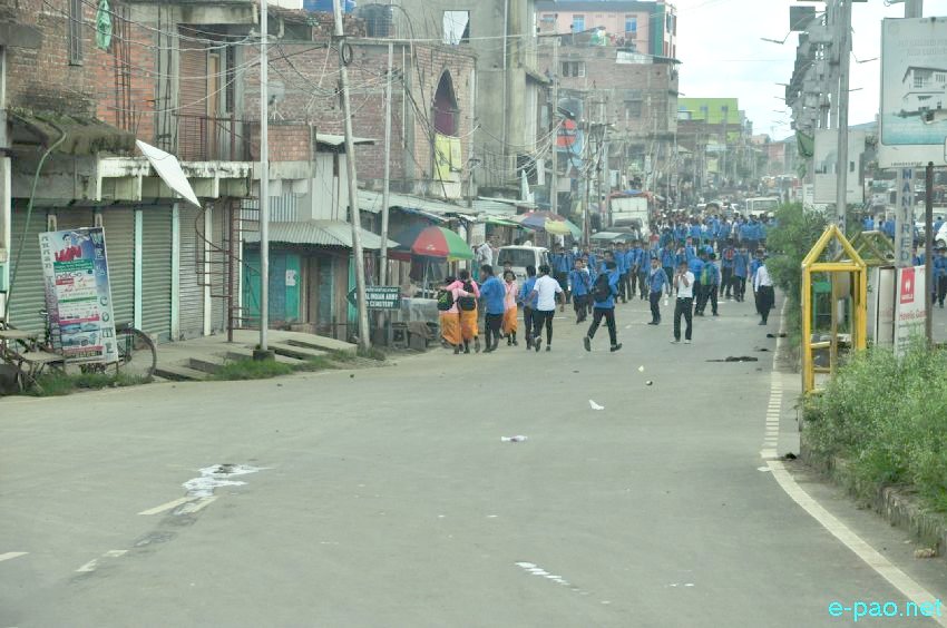 ILP : Students clash with Police Personel at Konung Mamang and Hapta :: July 26 2016