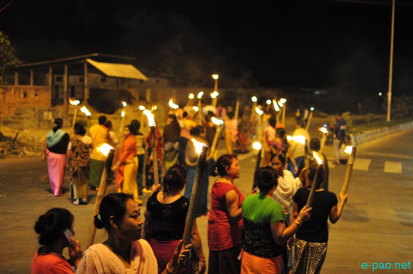 ILP : Meira Paibi Rally by women in Imphal City :: Night of May 8 2016