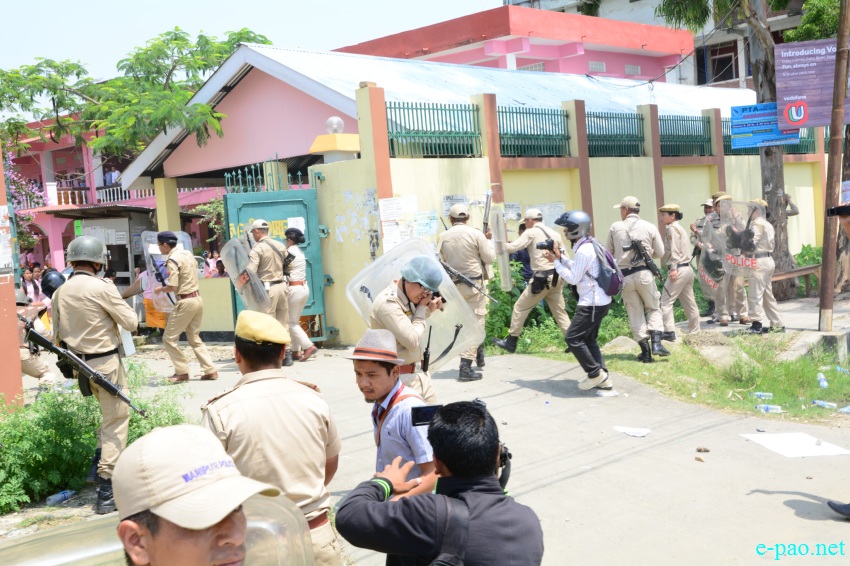 ILP : TG higher Secondary school students  staged protest demanding  implementation of ILPS :: 27 May 2016