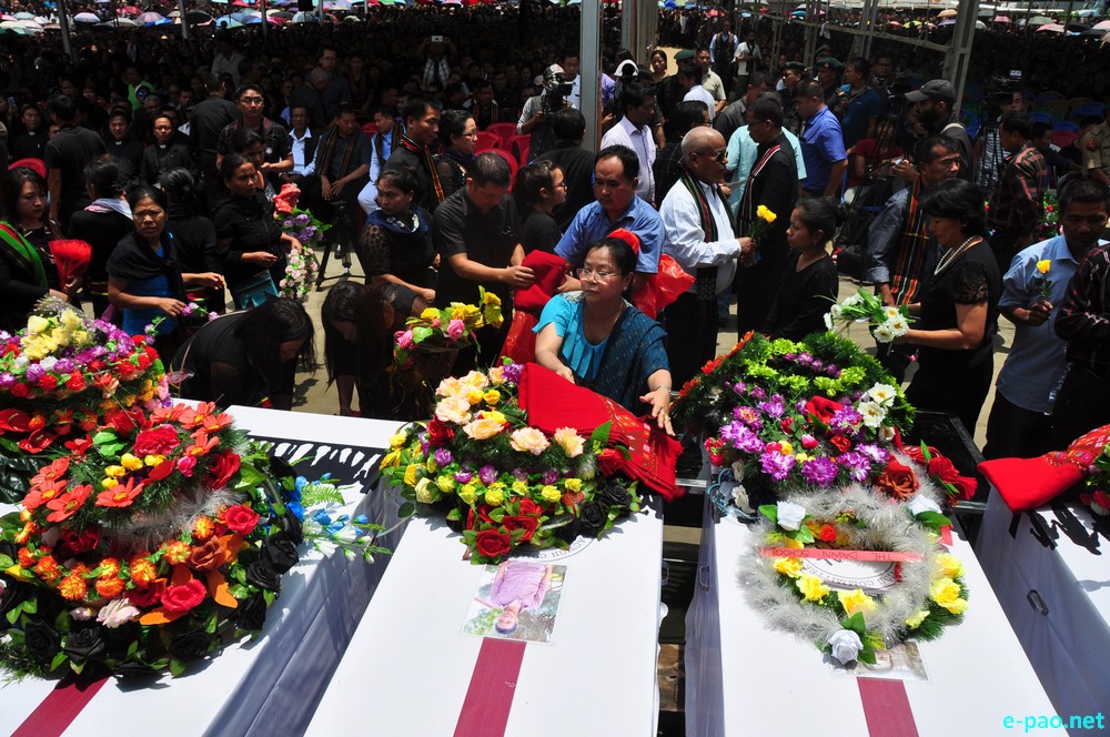 ILP : Mortal remains of 2015 Churachandpur   victims laid to rest after 632 days :: May 24 2017