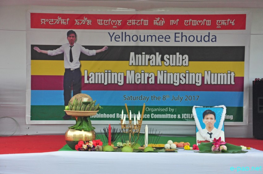 ILP : Tribute to Sapam Robinhood (Lamjing Meira Ningsing Numit) :: 8th July  2017