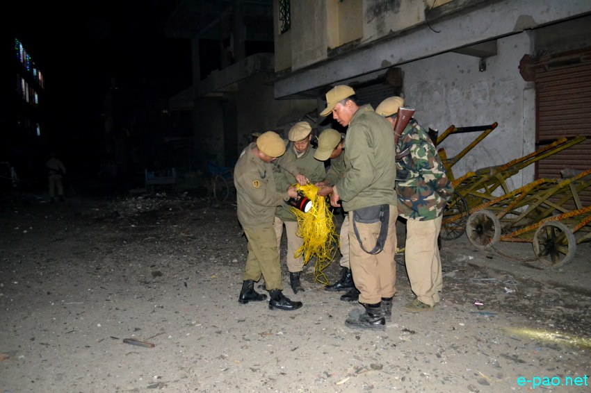 Bomb blast near Kalibari, Thangal Bazar, Imphal around 7:30 pm - no casuality :: 02 November 2013