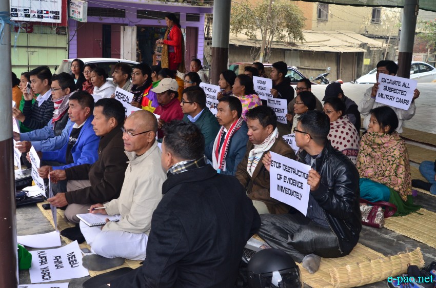 'Read our stories from our bones' : Sit in protest in Keishampat Leirambi Community hall, Imphal :: January 01 2015