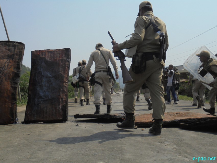 Tensions at Pallel after a devotee was killed  near Aimol Satu :: May 6 2015