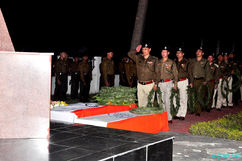 Manipur State paid full honour to 3 police personnel killed in line of duty :: December 15 2016