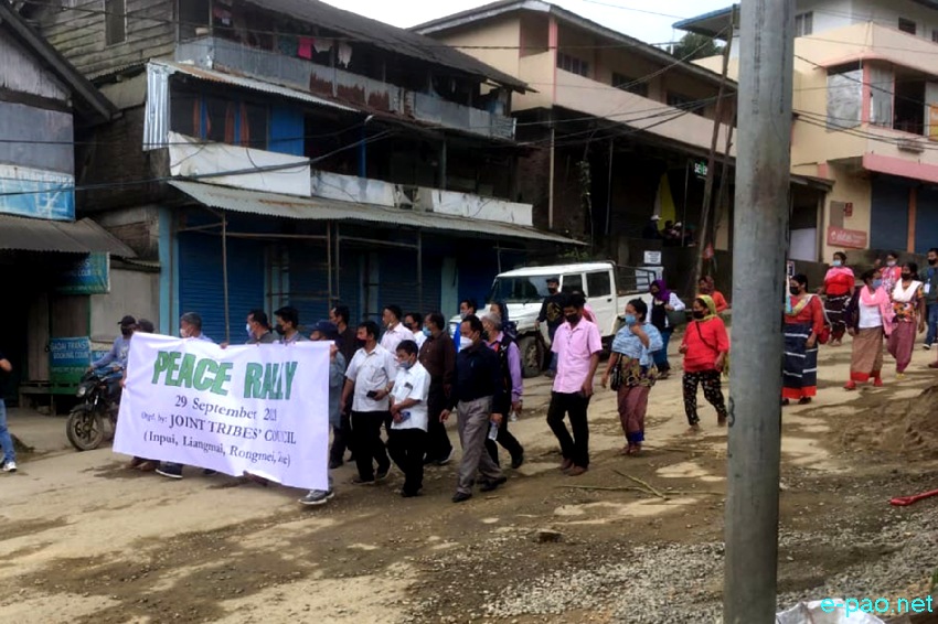 Athuan Abonmai Killing : Peace Rally by Joint Tribes' Council at Tamenglong HQ :: September 29 2021