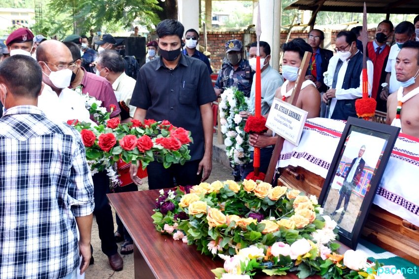Funeral service of  Athuan Abomai at Langol Tarung Village, Thangmeiband :: 14th October 2021