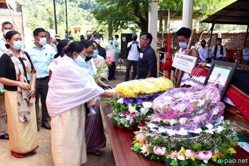 Funeral service of  Athuan Abomai at Langol Tarung Village, Thangmeiband :: 14th October 2021