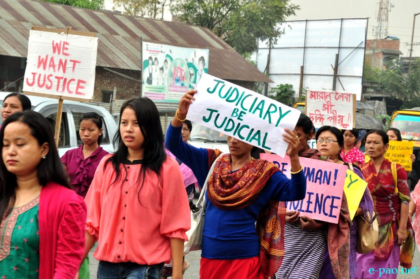 Peace rally in Imphal demanding appropriate action against those involved in crime against women :: 22 October 2013 
