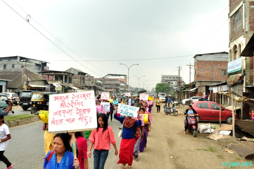 Peace rally in Imphal demanding appropriate action against those involved in crime against women :: 22 October 2013