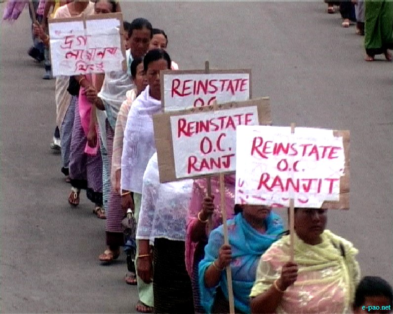 Public rally  staged at Imphal protesting the rampant drug smuggling in the state :: April 22 2013