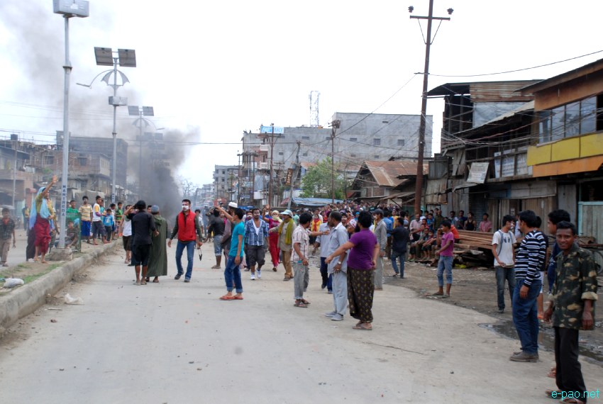 General Strike against the killing of Md Sana at Hatta, Minuthong area, Imphal :: 18th April 2013