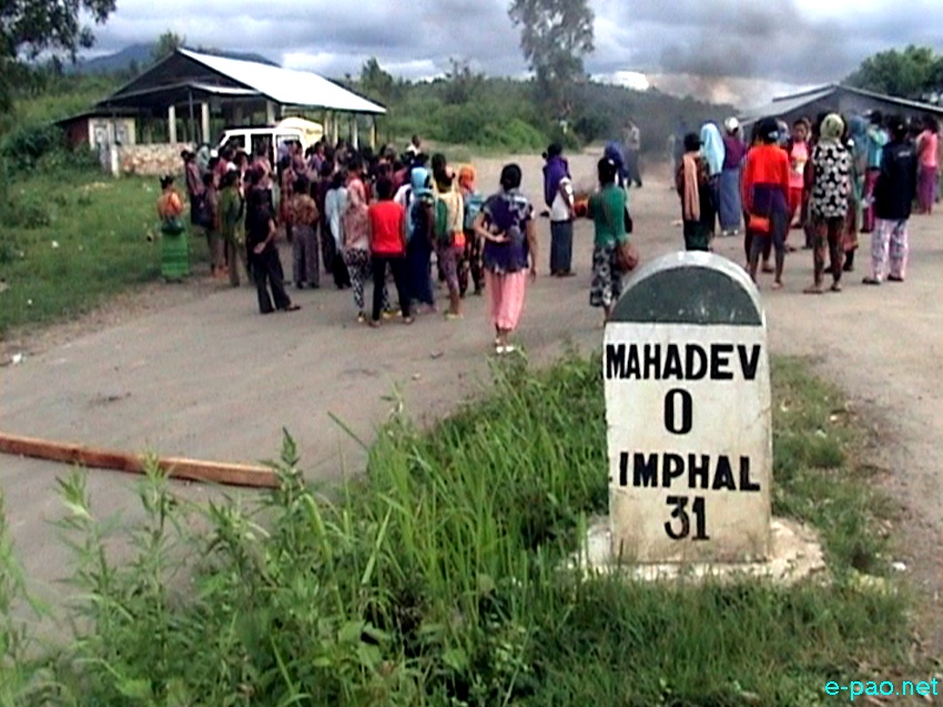 Bandh called by Kuki State Demand Committee (KSDC) at Kangpokpi and Mahadev area near Yaingpokpi area :: 08 July 2013