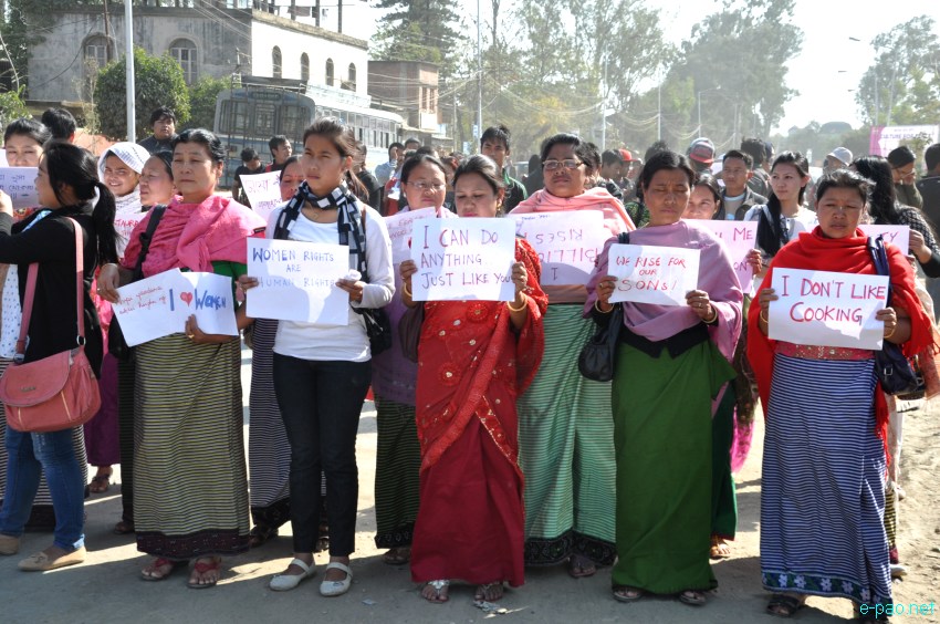 One Billion Rising: Imphal - To stop violence against women at Near BOC on February 14 2013 