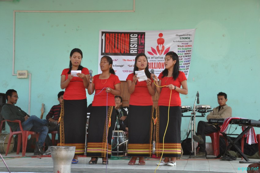 One Billion Rising: Imphal - To stop violence against women at Wangkhei Angom Leikai, Imphal :: February 14 2013
