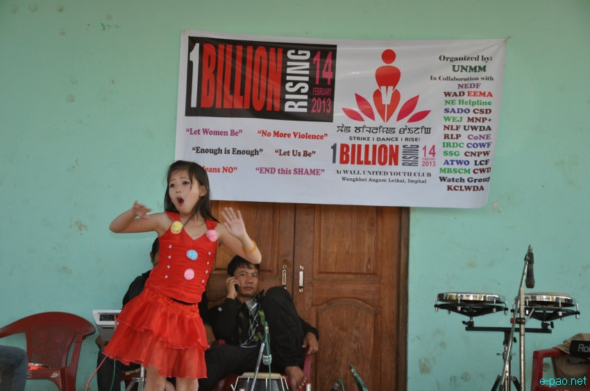 One Billion Rising: Imphal - To stop violence against women at Wangkhei Angom Leikai, Imphal :: February 14 2013