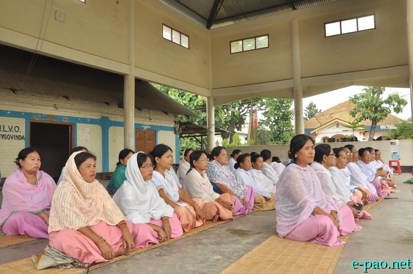 Sit-in-protest at Bijoygovinda, Sagolband demanding implementation of Inner Line Permit System :: July 27 2014