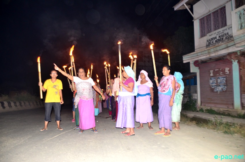  Meira Paibi Protest at Uripok demanding implementation of Inner Line Permit System on July 28 2014  