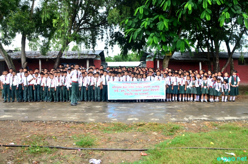 Sit-In-Protest at The Enternal English School, Sekta demanding implementation of Inner Line Permit System :: August 01 2014