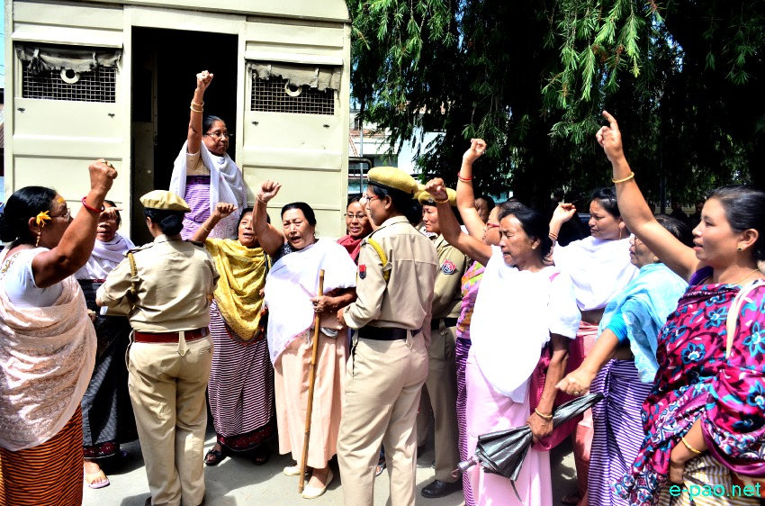 ILP : JCILPS members produced before Chief Judicial Magistrate, Imphal West at Cheirap Court :: Sep 16 2014