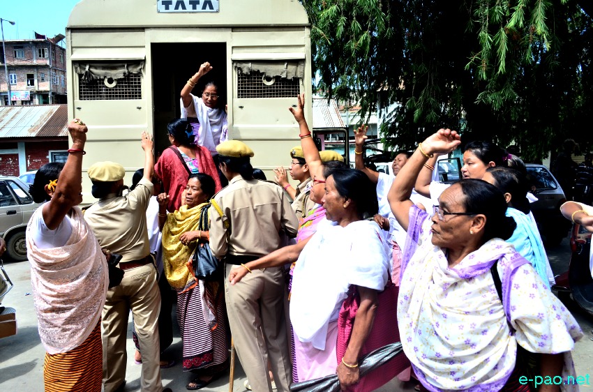 ILP : JCILPS members produced before Chief Judicial Magistrate, Imphal West at Cheirap Court :: Sep 16 2014