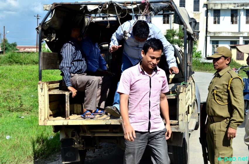 ILP : Executive members of JCILPS produced before Chief Judicial Magistrate, Imphal East Court at Lamphel :: Sep 16 2014