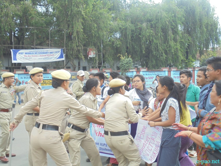 Police action to  JCILP / Students at a protest on 09 September 2014  