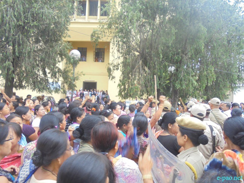 ILP : Arrested JCILPS functionaries produced before court and Protest by student/womenfolks :: September 09 2014