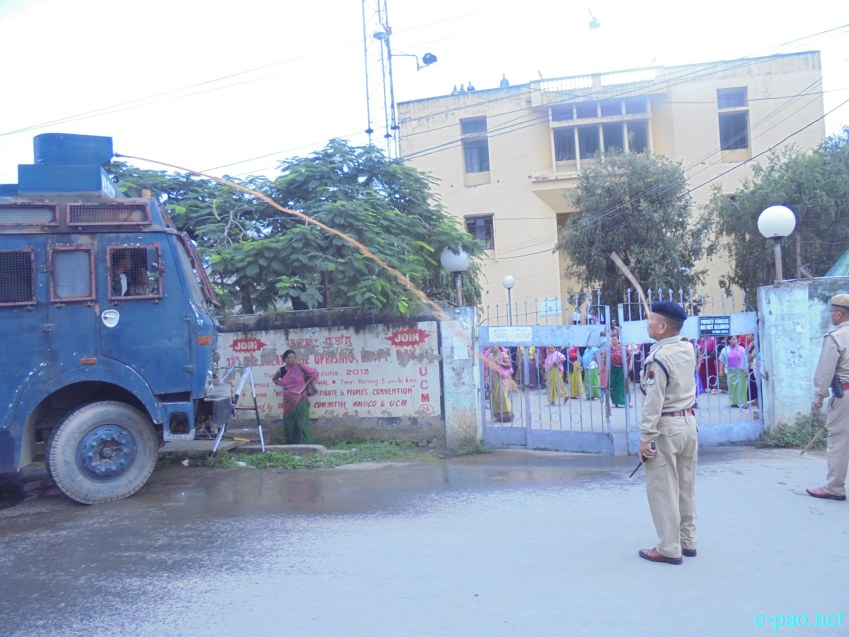 ILP : Arrested JCILPS functionaries produced before court and Protest by student/womenfolks :: September 09 2014