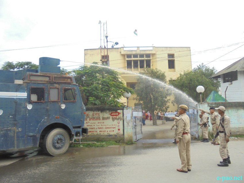 ILP : Arrested JCILPS functionaries produced before court and Protest by student/womenfolks :: September 09 2014