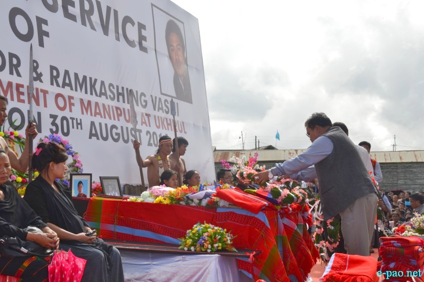 Funeral service of Mayopam Ramror and Ramkashing Vashi at TNL ground, Ukhrul :: 01 September 2014