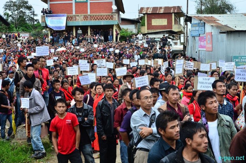 Peace rally organised by United Naga Council (UNC) at Ukhrul district headquarters :: 30 August 2014