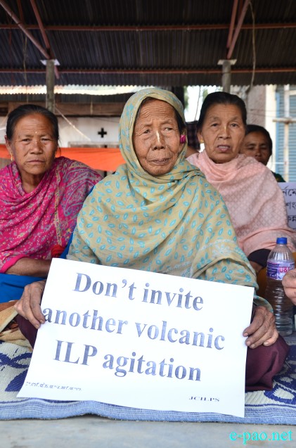 ILP Protest demonstrations staged at Imphal on March 01 2015  