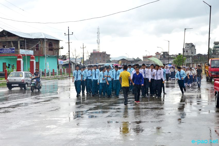 ILP : Protest rally by students for implementation of ILPS in Manipur at Andro Parking , Konung mamang :: July 06 2015