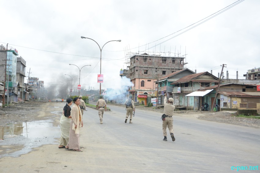 People in street to protest Killing of Student by Police firing and  pro-ILPS  :: July 09 2015
