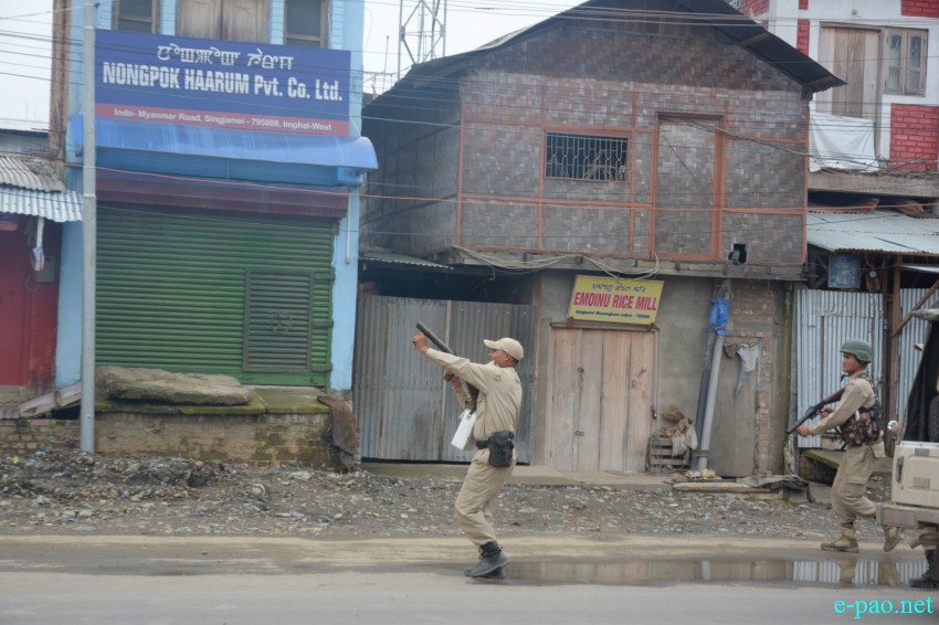 People in street to protest Killing of Student by Police firing and  pro-ILPS  :: July 09 2015