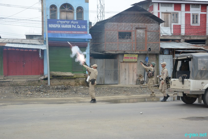 People in street to protest Killing of Student by Police firing and  pro-ILPS  :: July 09 2015