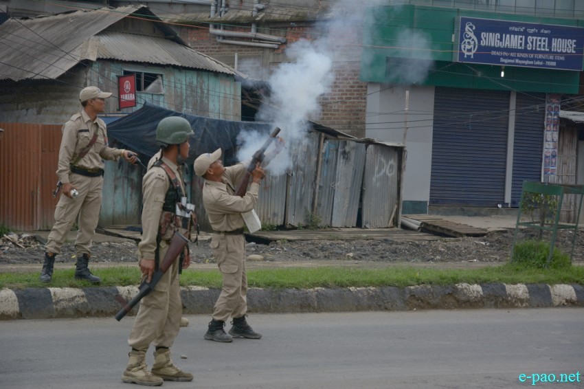 People in street to protest Killing of Student by Police firing and  pro-ILPS  :: July 09 2015