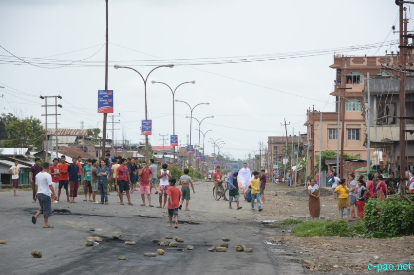 People in street to protest Killing of Student by Police firing and  pro-ILPS  :: July 09 2015