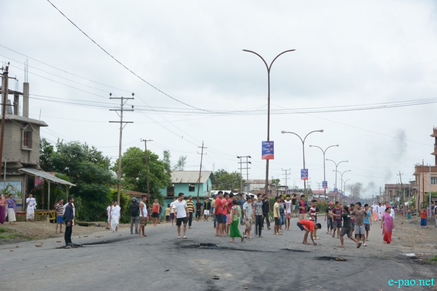 People in street to protest Killing of Student by Police firing and  pro-ILPS  :: July 09 2015