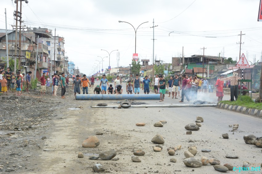 People in street to protest Killing of Student by Police firing and  pro-ILPS  :: July 09 2015