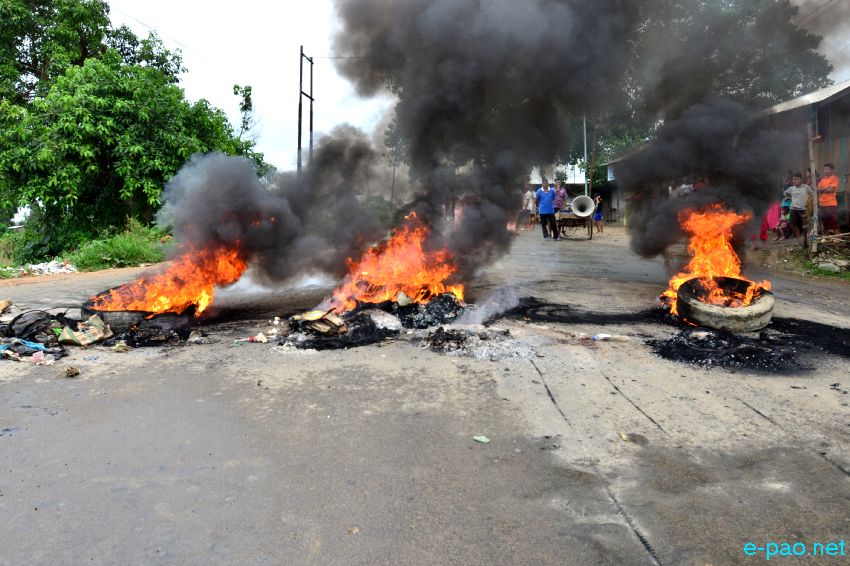 People in street to protest Killing of Student by Police firing and  pro-ILPS  :: July 09 2015
