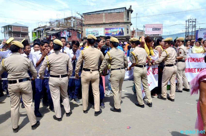 ILP: Protest rally reiterating demand to withdraw the MRVT&MV Bill 2015 at Imphal :: June 30 2015