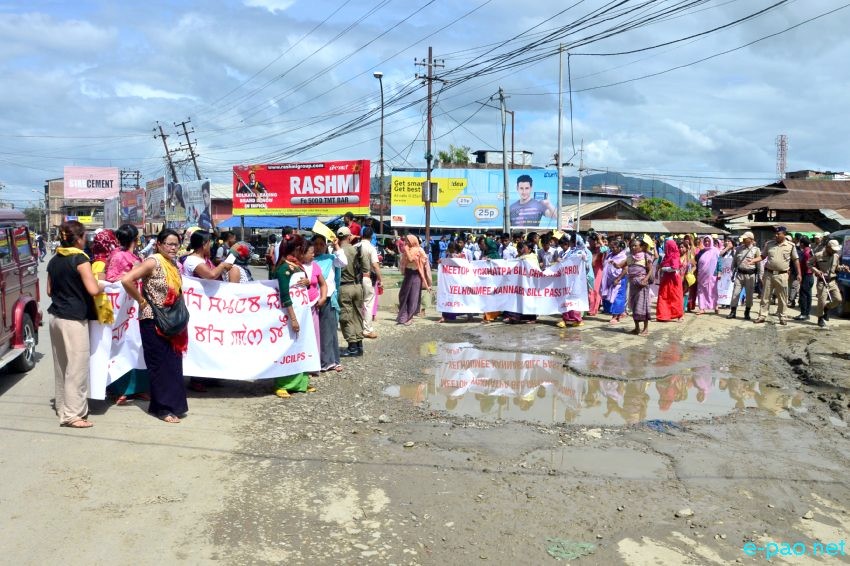 ILP: Protest rally reiterating demand to withdraw the MRVT&MV Bill 2015 at Imphal :: June 30 2015
