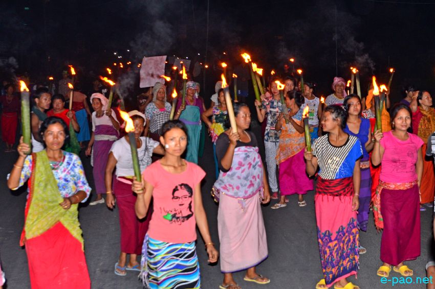 ILP : Meira Rally from Langthabal to Kakwa Indo Burma Road demanding implementation of ILPS in Manipur :: July 15 2015