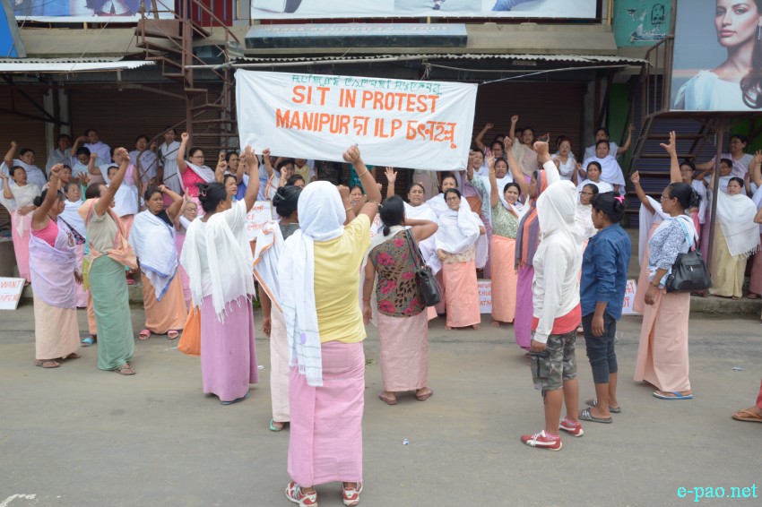 ILP : 12 Hours General Strike and ILP protest in Imphal  :: July 16 2015