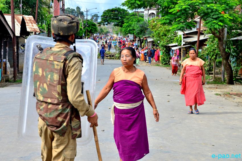 ILP : 12 Hours General Strike and ILP protest in Imphal  :: July 16 2015