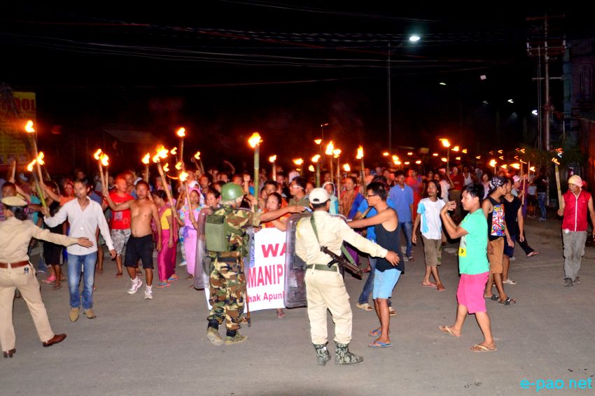 ILP : Meira Paibi Rally  for pro-ILPS at  Keishampat Crossing :: July 21 2015