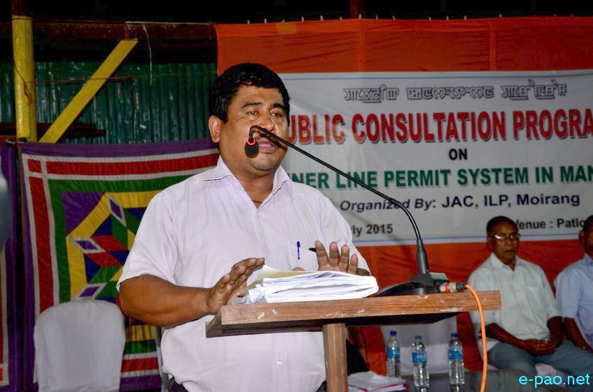 ILP : Public Consultation Programme on Inner Line Permit in Manipur at Patlou Mandop Moirang :: July 25 2015